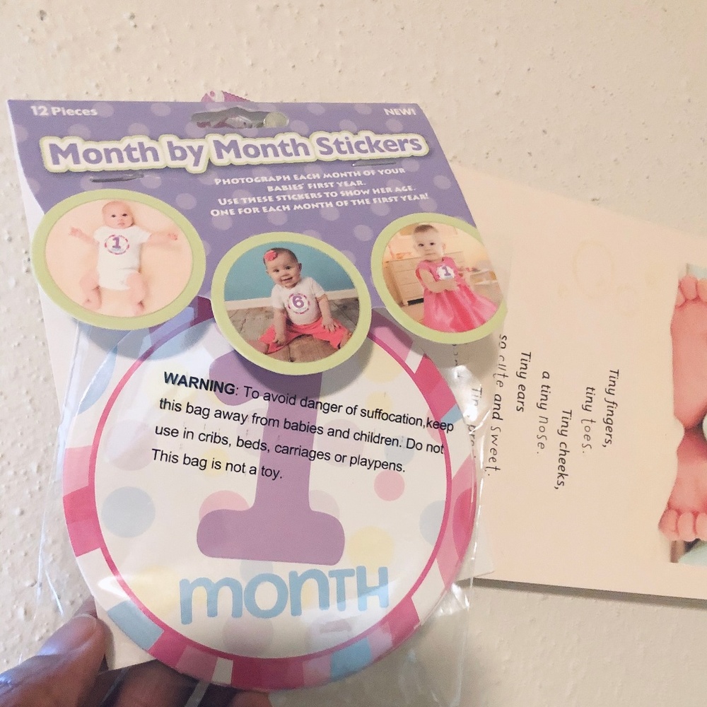 1-12 Months Baby Milestone Stickers